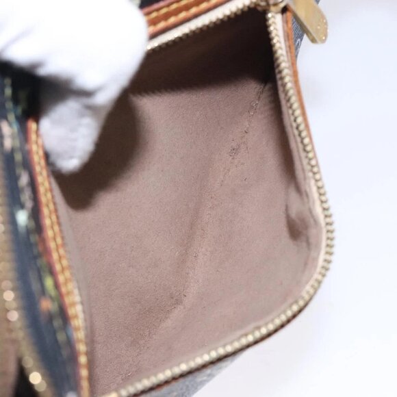 LOUIS VUITTON Monogram Multicolor Pochette GM Pouch Black M60027 LV Auth 134468 - Picture 14 of 16